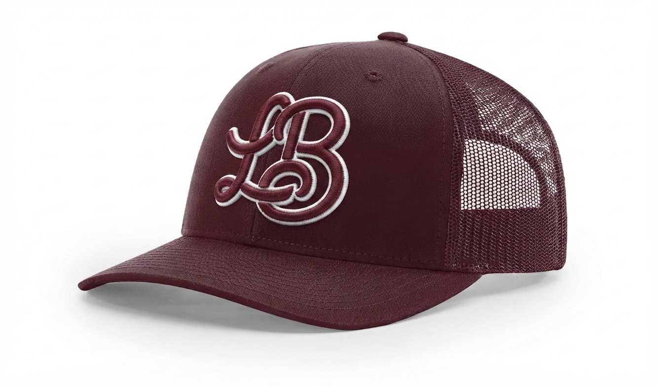 Lil Bison Maroon Monogram Hat